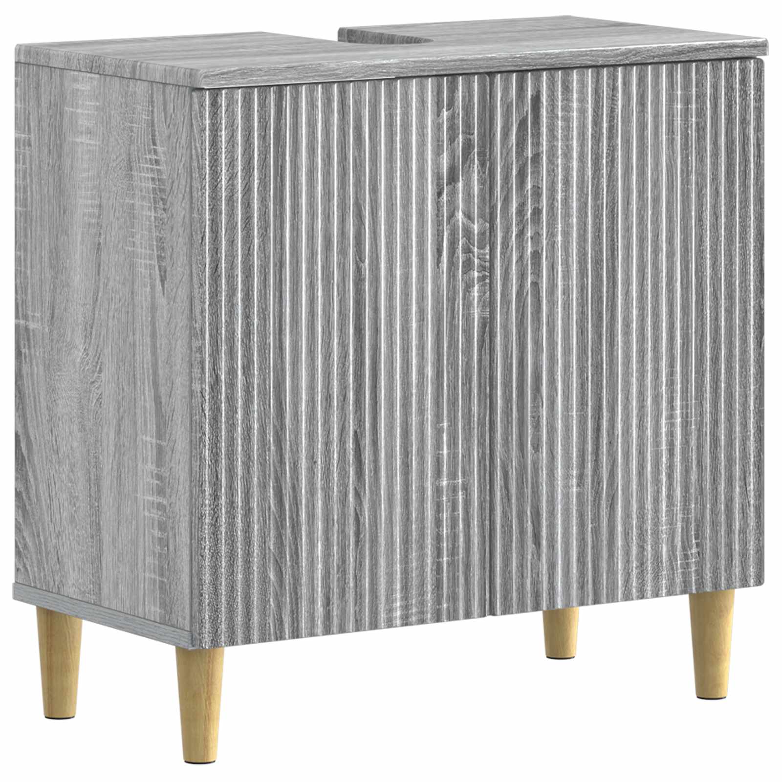 vidaXL Bathroom Sink Cabinet ARNHEM Grey Sonoma 59.5 x 31.5x 59 cm 2