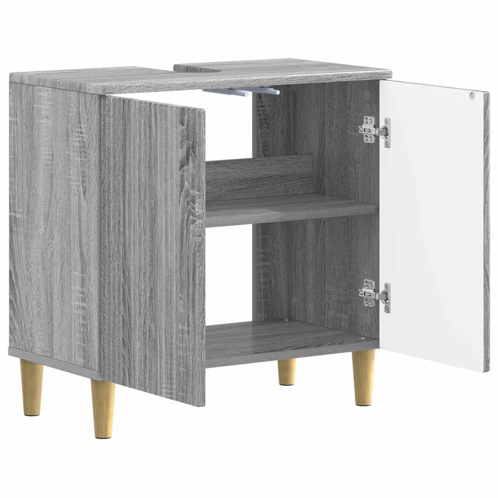 vidaXL Bathroom Sink Cabinet ARNHEM Grey Sonoma 59.5 x 31.5x 59 cm 3