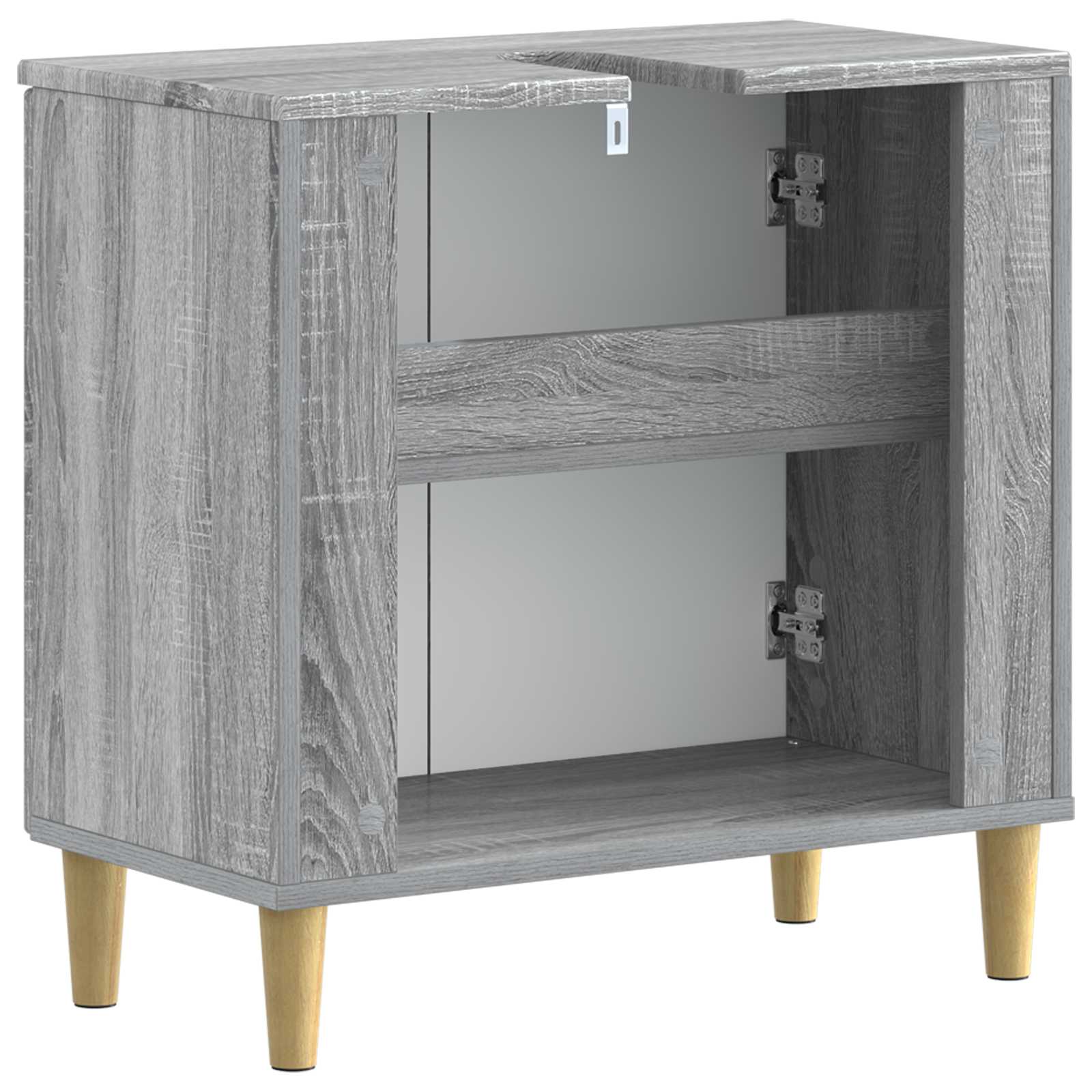 vidaXL Bathroom Sink Cabinet ARNHEM Grey Sonoma 59.5 x 31.5x 59 cm 6