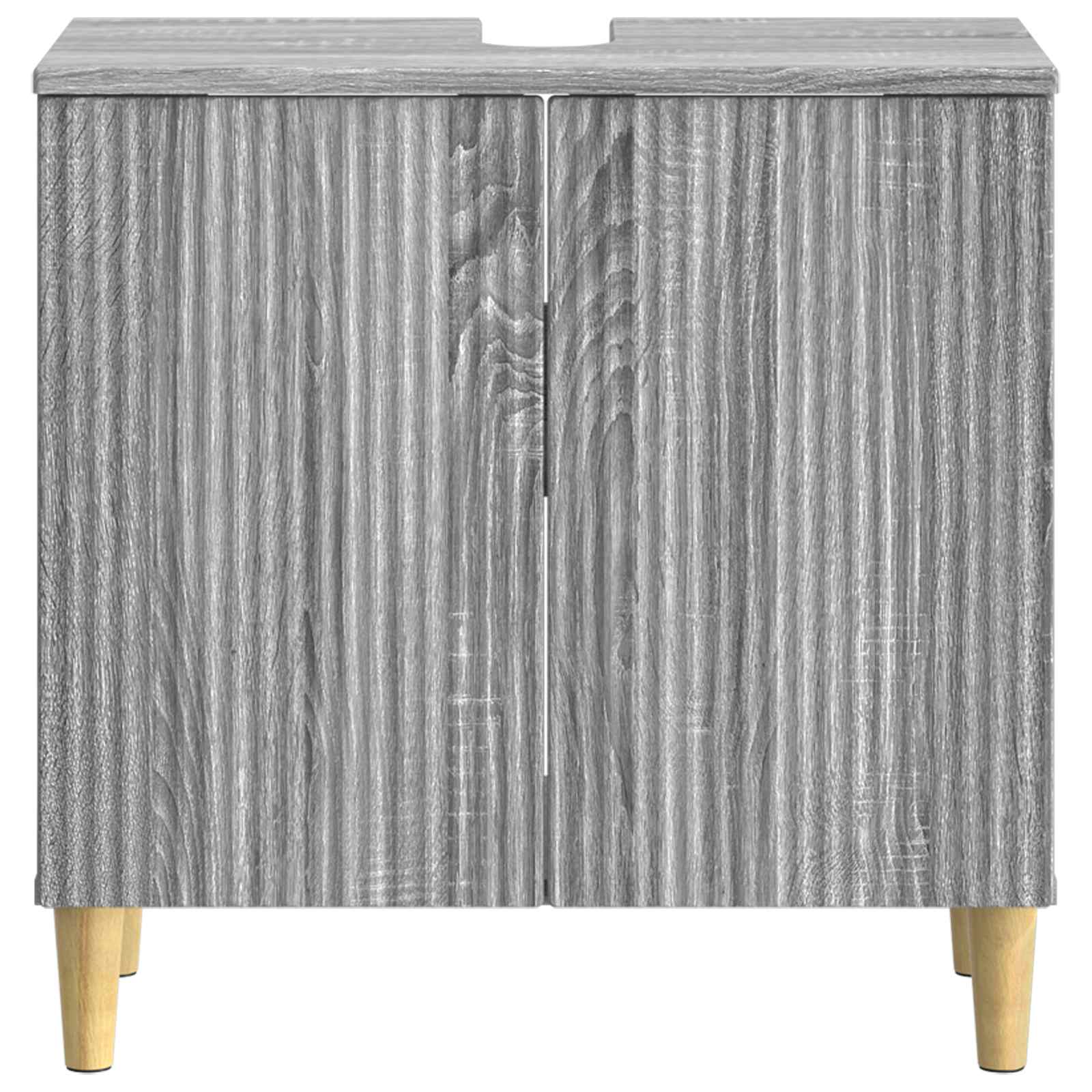 vidaXL Bathroom Sink Cabinet ARNHEM Grey Sonoma 59.5 x 31.5x 59 cm 4