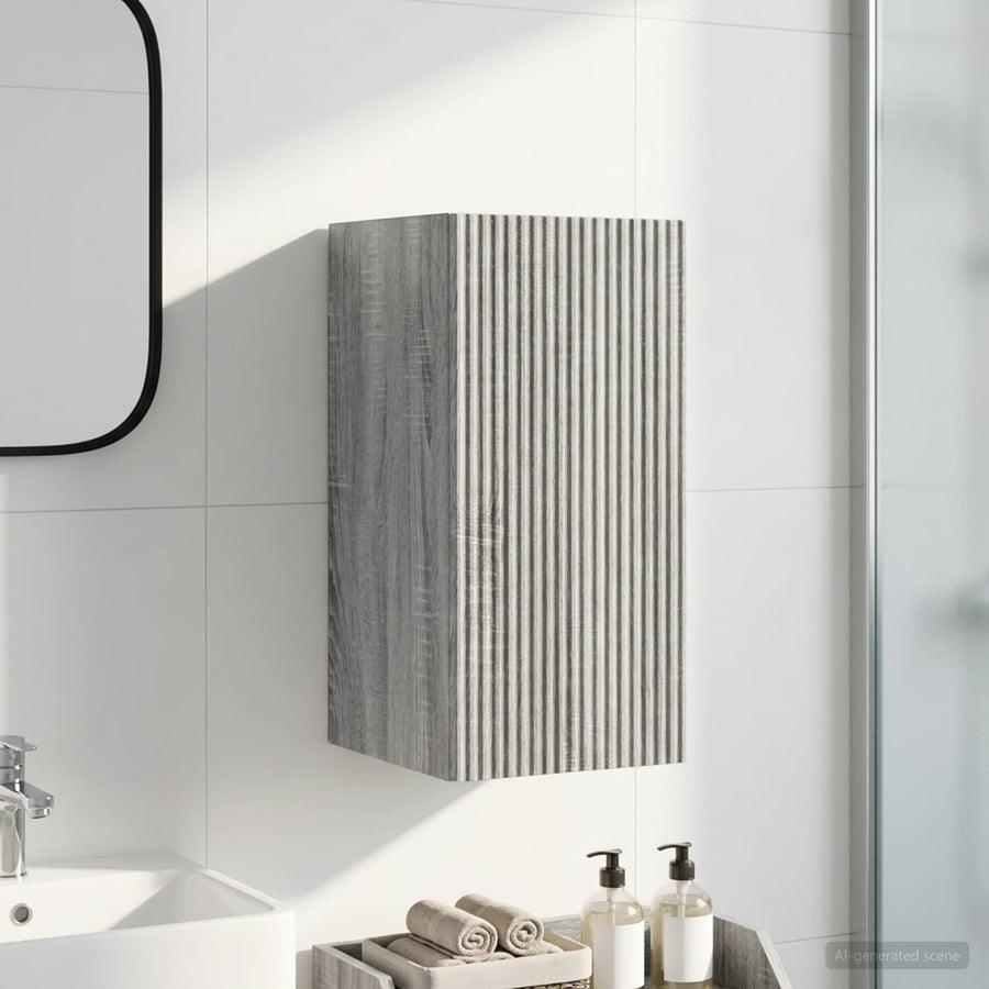 vidaXL Bathroom Wall Cabinet ARNHEM Grey Sonoma 30 x 31 x 59 cm 1