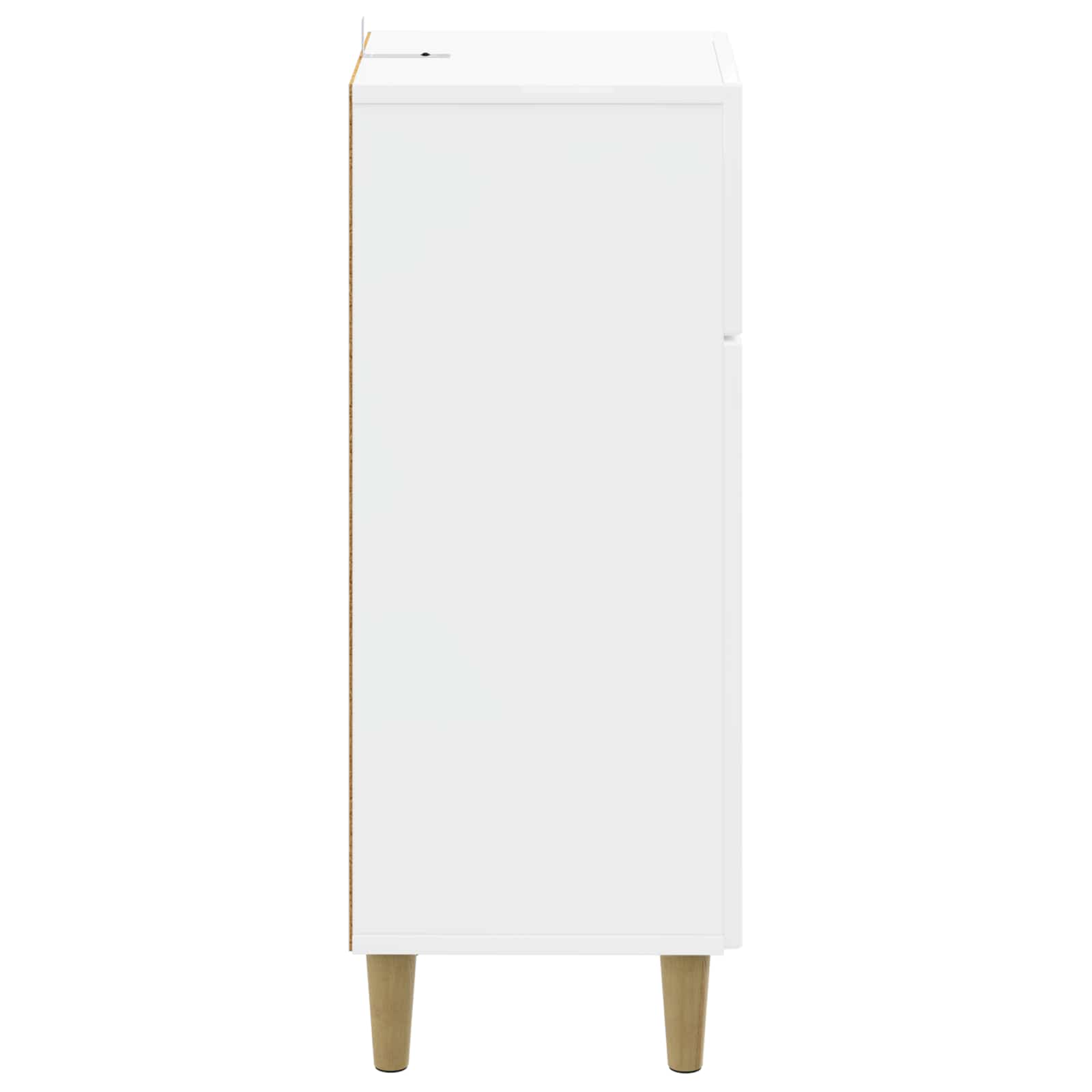 vidaXL Bathroom Storage Cainet ARNHEM High Gloss White 30 x 31 x 80 cm 5