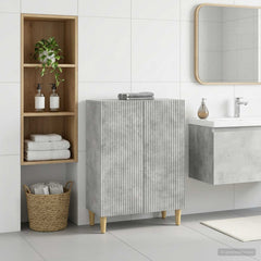 vidaXL Bathroom Storage Cainet ARNHEM Concrete Grey 59.5 x 31 x 80 cm 1