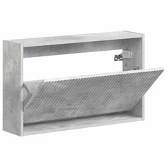 Wall-Mounted Shoe Cabinet ARNHEM 71 x 17 x 43 cm Concrete grey