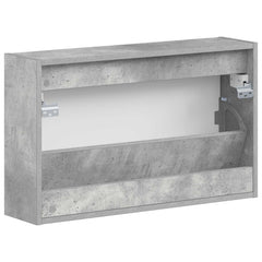 Wall-Mounted Shoe Cabinet ARNHEM 71 x 17 x 43 cm Concrete grey