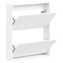 vidaXL Wall-Mounted Shoe Cabinet ARNHEM 71 x 17 x 86 cm White 3