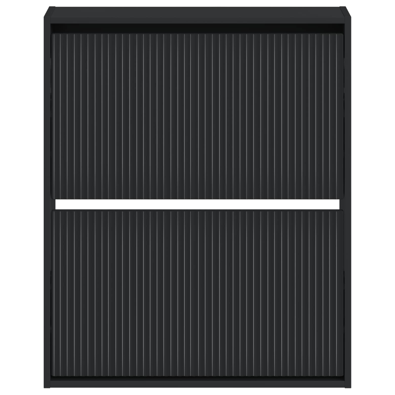 vidaXL Wall-Mounted Shoe Cabinet ARNHEM 71 x 17 x 86 cm Black 4