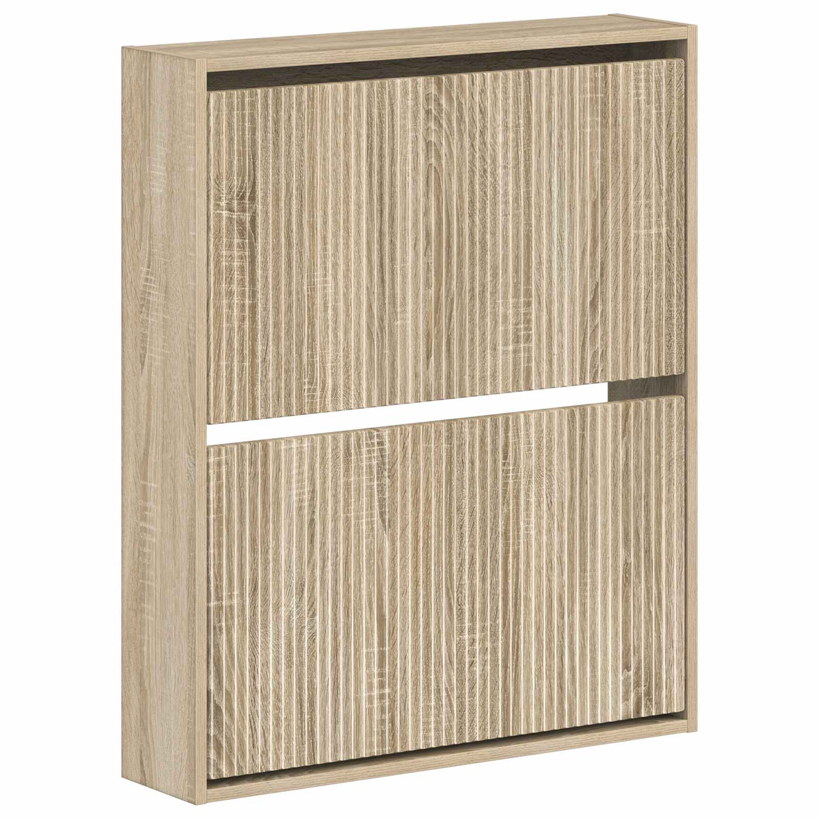 vidaXL Wall-Mounted Shoe Cabinet ARNHEM 71 x 17 x 86 cm Sonoma Oak 2