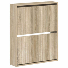 vidaXL Wall-Mounted Shoe Cabinet ARNHEM 71 x 17 x 86 cm Sonoma Oak 2