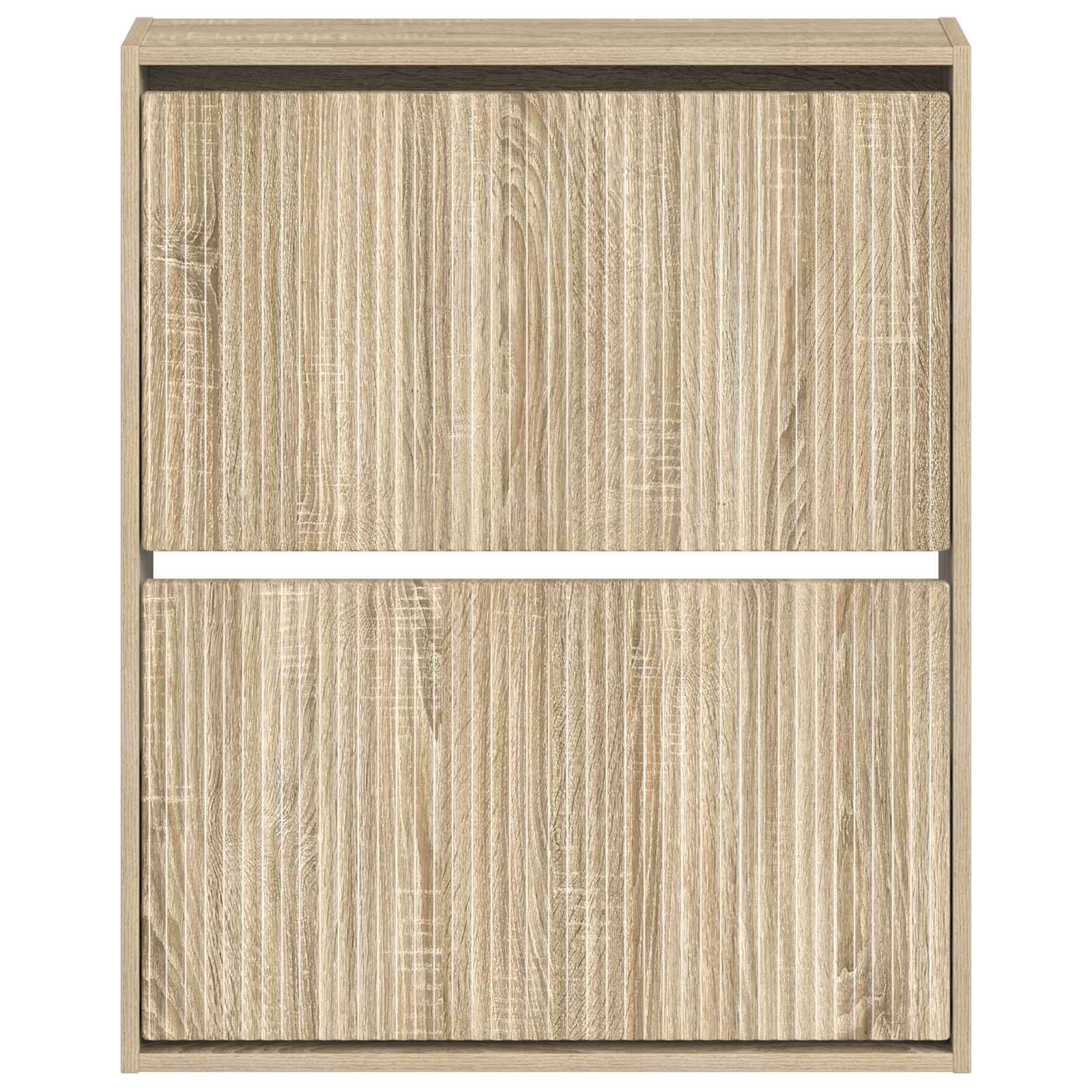 vidaXL Wall-Mounted Shoe Cabinet ARNHEM 71 x 17 x 86 cm Sonoma Oak 4