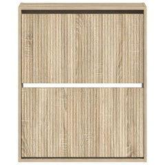 vidaXL Wall-Mounted Shoe Cabinet ARNHEM 71 x 17 x 86 cm Sonoma Oak 4