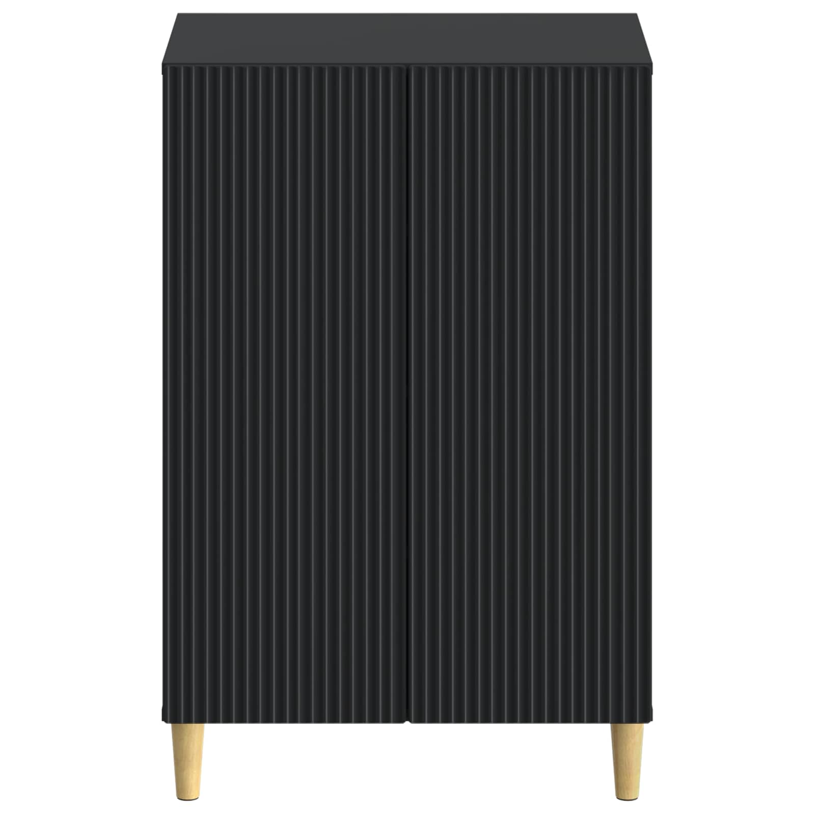 vidaXL Shoe Cabinet ARNHEM 59.5 x 39.5 x 90 cm Engineered Wood Black 4