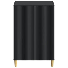 vidaXL Shoe Cabinet ARNHEM 59.5 x 39.5 x 90 cm Engineered Wood Black 4