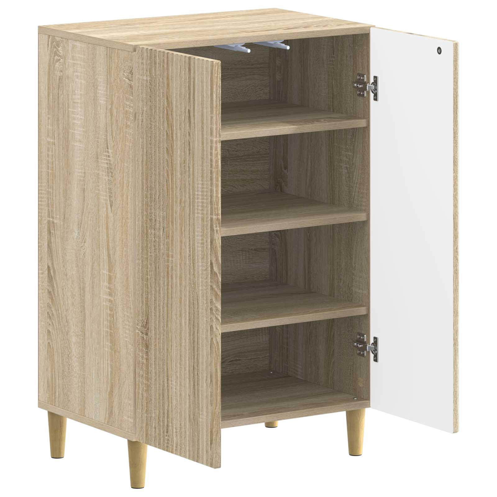 vidaXL Shoe Cabinet ARNHEM 59.5 x 39.5 x 90 cm Engineered Wood 3