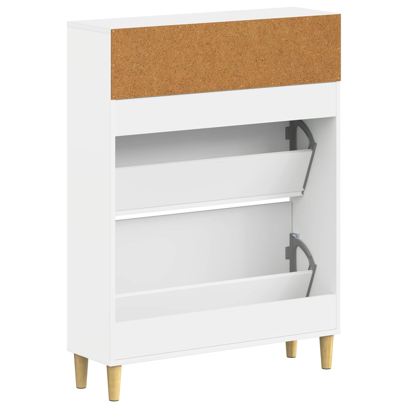 vidaXL Shoe Cabinet ARNHEM 78 x 24 x 103 cm Engineered Wood White 6