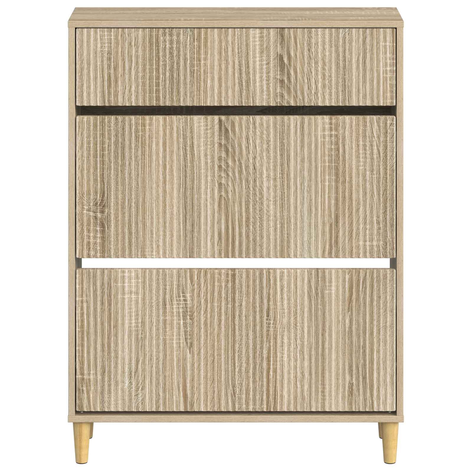 vidaXL Shoe Cabinet ARNHEM 78 x 24 x 103 cm Engineered Wood Sonoma Oak 4