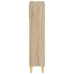 vidaXL Shoe Cabinet ARNHEM 78 x 24 x 103 cm Engineered Wood Sonoma Oak 5
