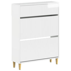 vidaXL Shoe Cabinet ARNHEM 78 x 24 x 103 cm Engineered Wood 2