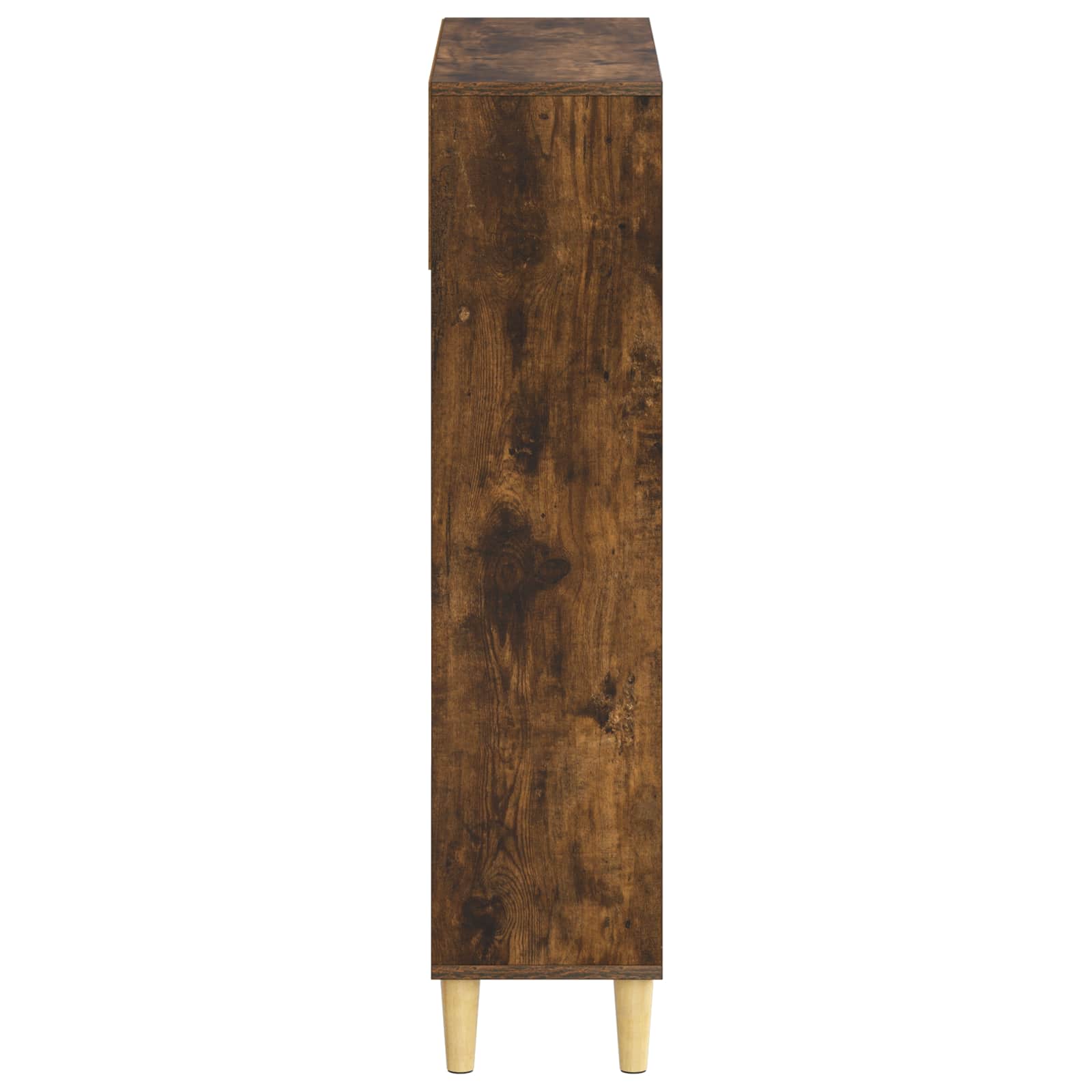 vidaXL Shoe Cabinet ARNHEM 78 x 24 x 103 cm Engineered Wood Smoked Oak 5