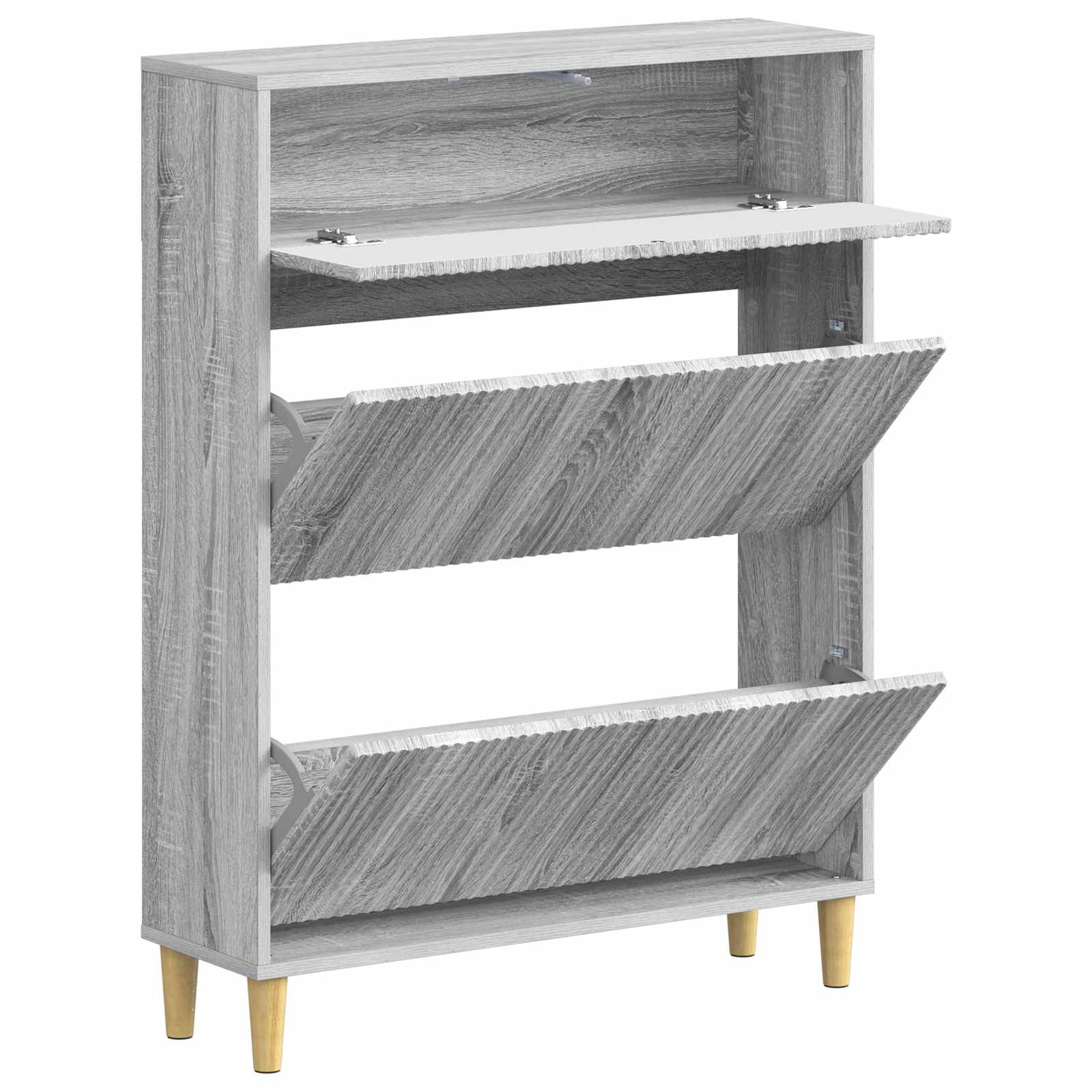 vidaXL Shoe Cabinet ARNHEM 78 x 24 x 103 cm Engineered Wood 3