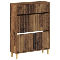 vidaXL Shoe Cabinet ARNHEM 78 x 24 x 103 cm Engineered Wood Old Wood 2