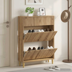vidaXL Shoe Cabinet ARNHEM 78 x 24 x 103 cm Engineered Wood 1