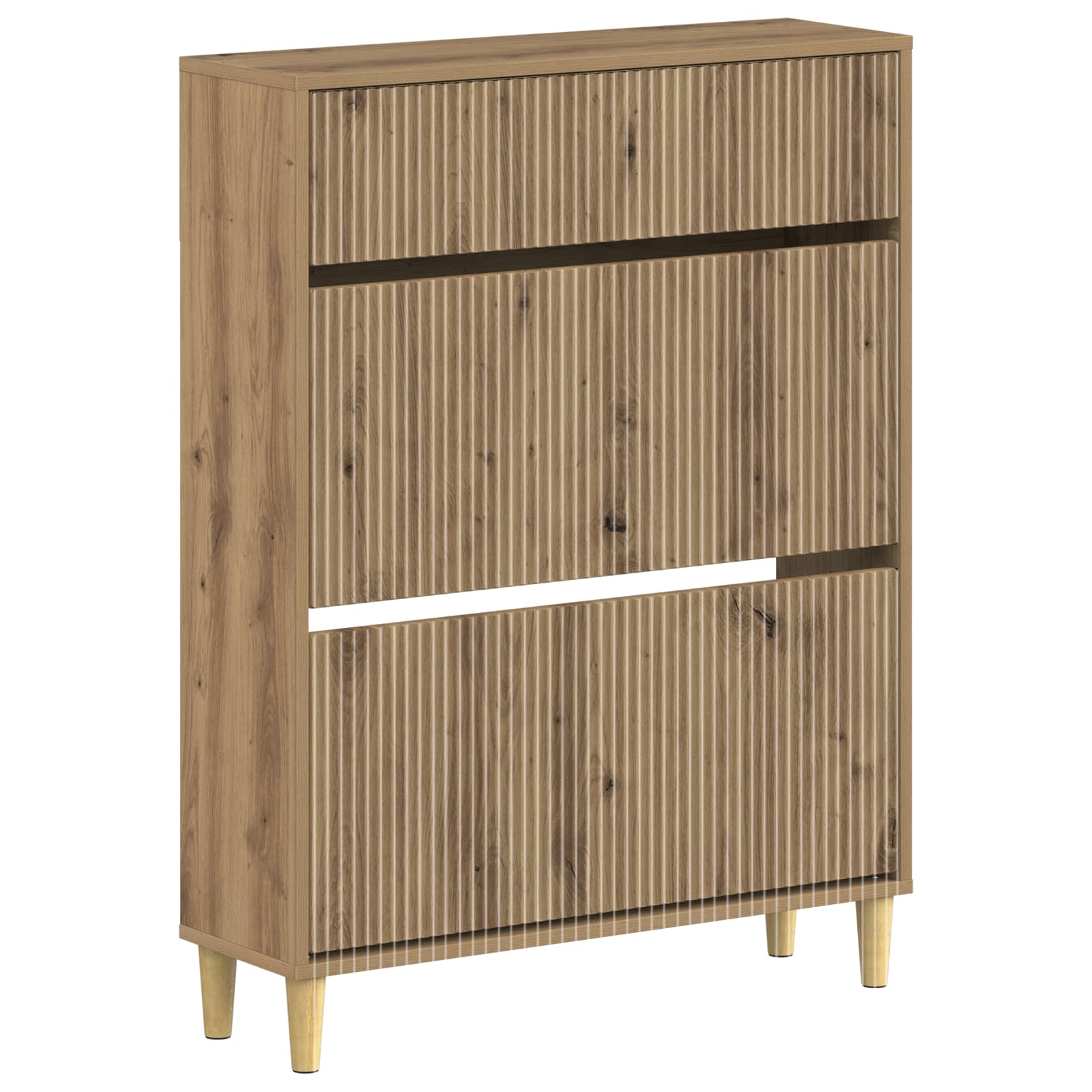 vidaXL Shoe Cabinet ARNHEM 78 x 24 x 103 cm Engineered Wood 2