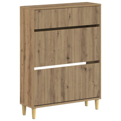vidaXL Shoe Cabinet ARNHEM 78 x 24 x 103 cm Engineered Wood 2