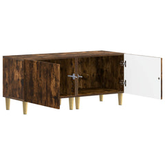 vidaXL TV Cabinet Smoked Oak Engineered Wood 3