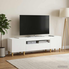 LED TV Cabinet ARNHEM 153 x 35 x 43 cm White