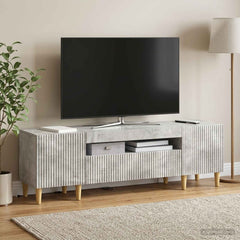 LED TV Cabinet ARNHEM 153 x 35 x 43 cm Concrete grey