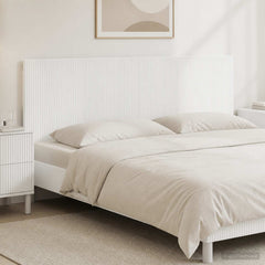 vidaXL Wall-Mounted Headboard ARNHEM White Engineered Wood 1