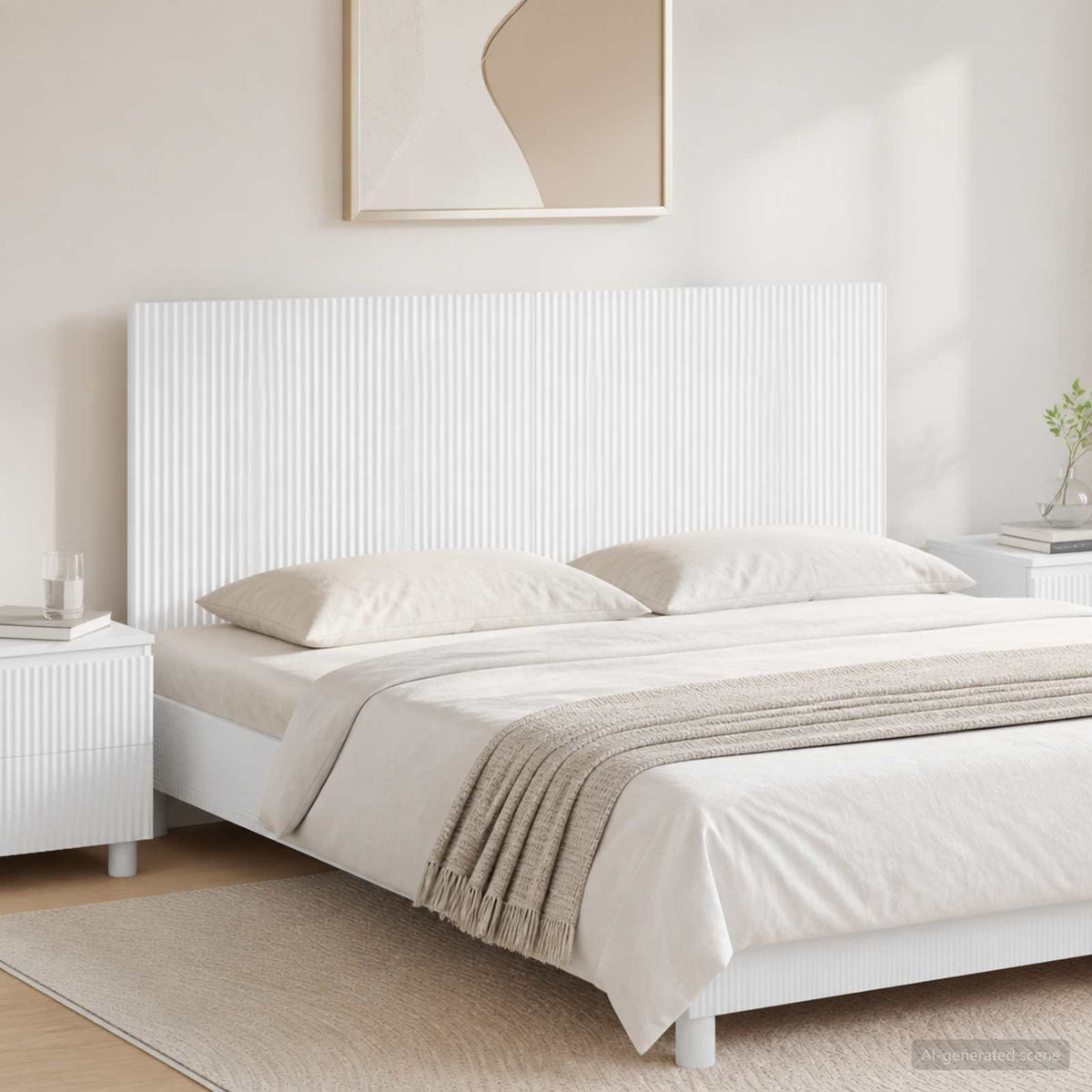 vidaXL Wall-Mounted Headboard ARNHEM Engineered Wood Width 140 cm