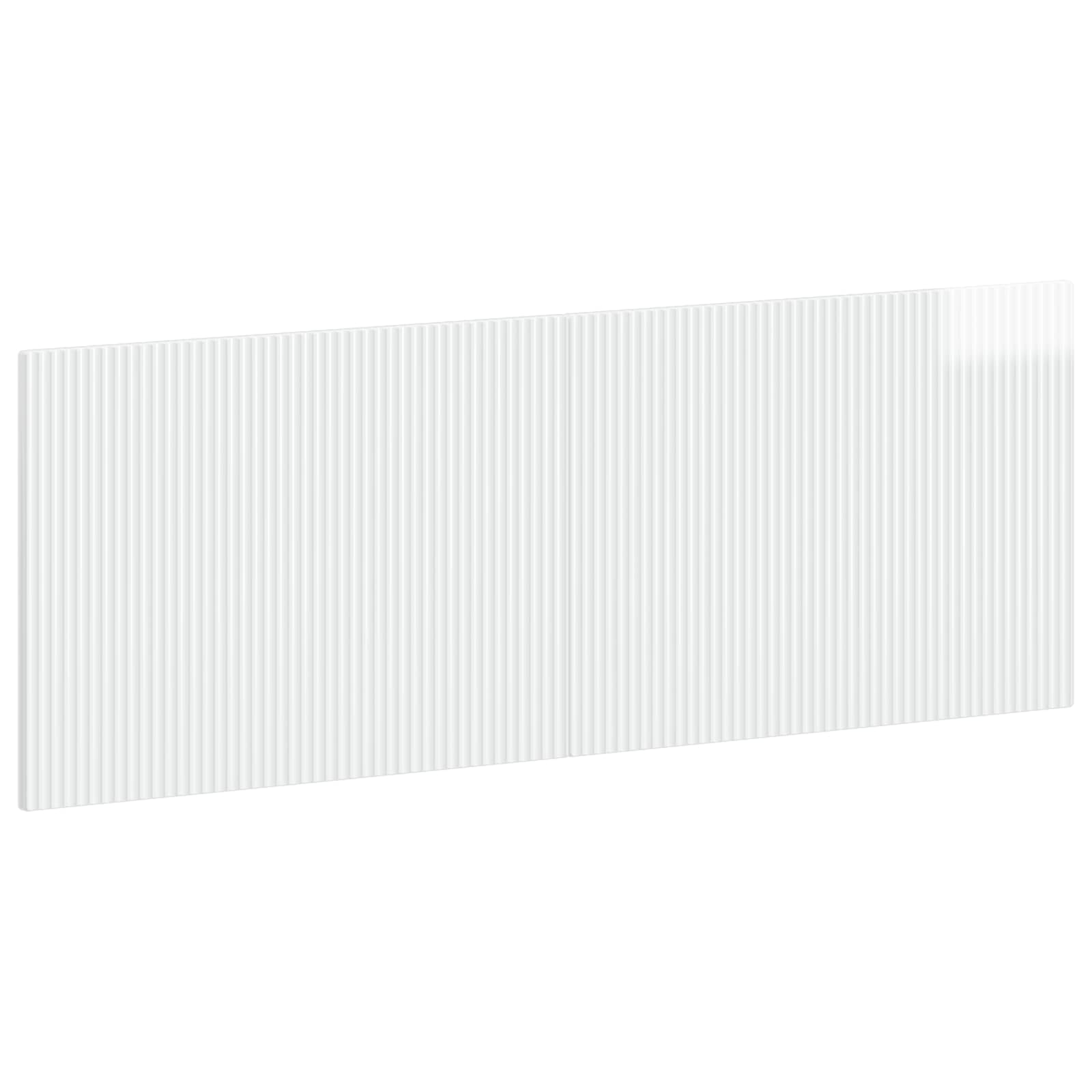 vidaXL Wall-Mounted Headboard ARNHEM High Gloss White Engineered Wood 2