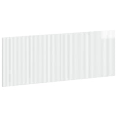 vidaXL Wall-Mounted Headboard ARNHEM High Gloss White Engineered Wood 2