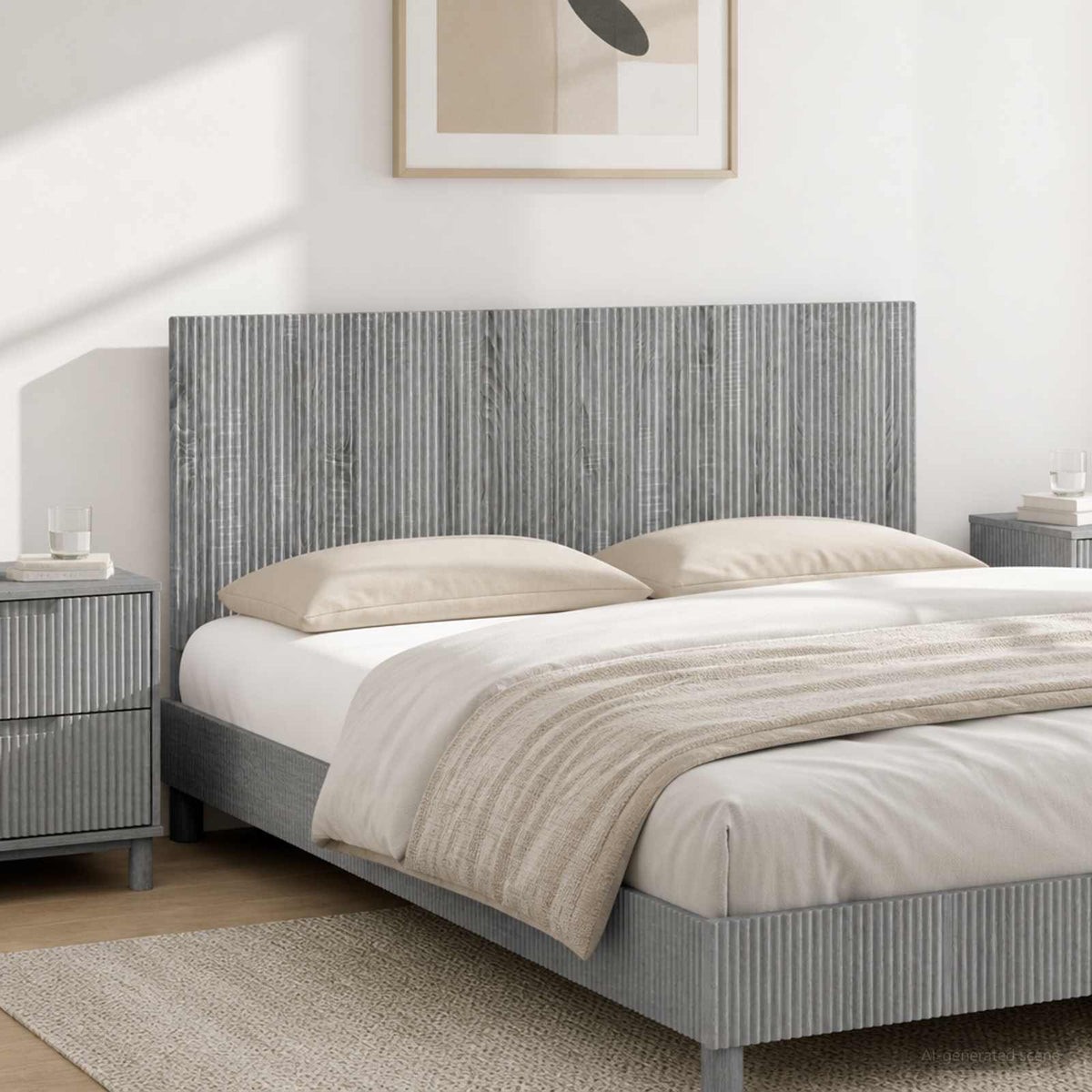 vidaXL Wall-Mounted Headboard ARNHEM Engineered Wood Width 140 cm