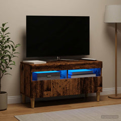 vidaXL LED TV Cabinet Old Wood Engineered Wood 1