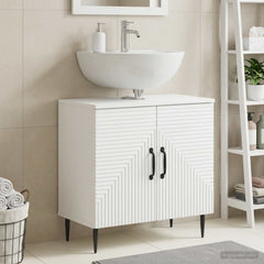 vidaXL Bathroom Sink Cabinet HAARLEM White 59.5 x 31.5x 59 cm 1