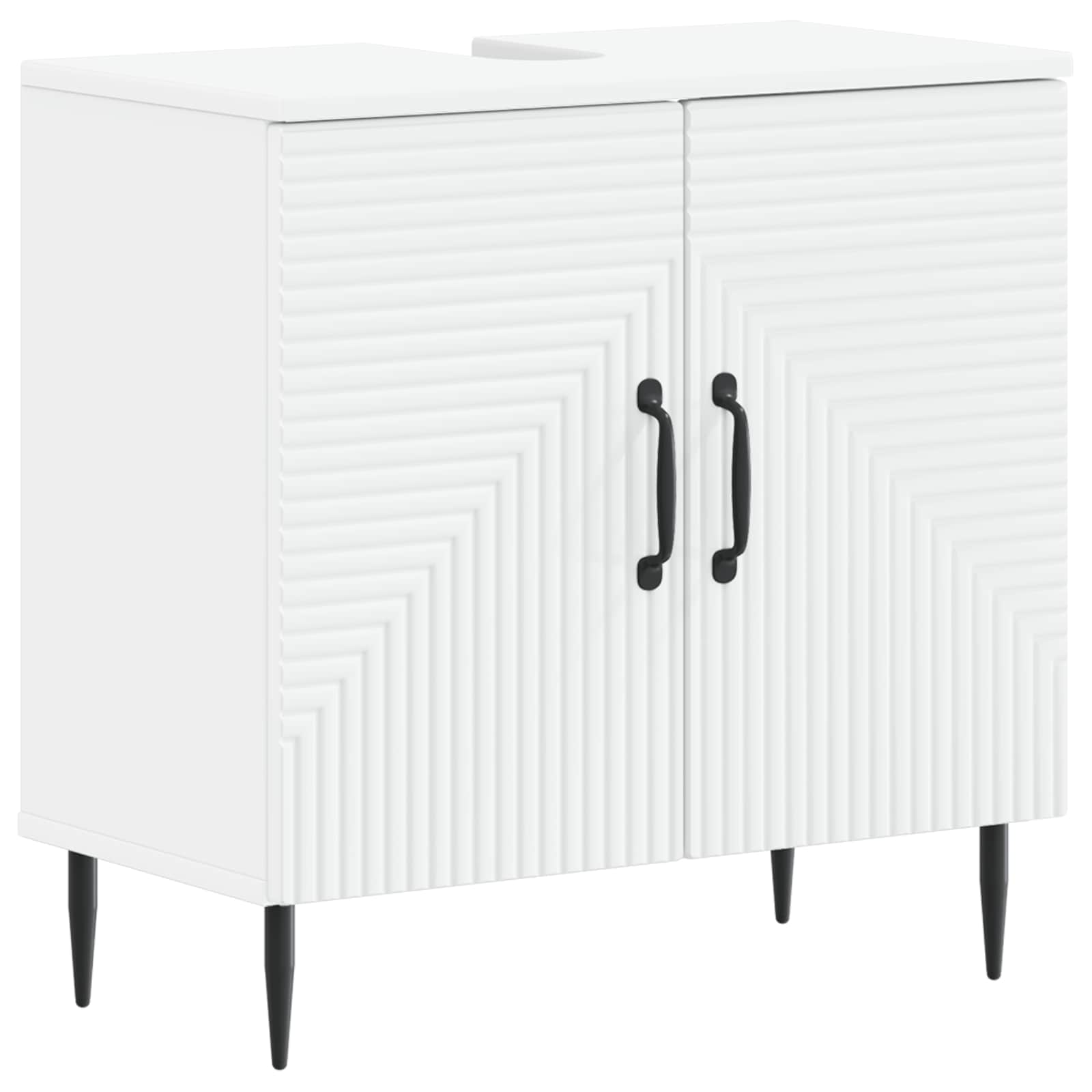 vidaXL Bathroom Sink Cabinet HAARLEM White 59.5 x 31.5x 59 cm 2