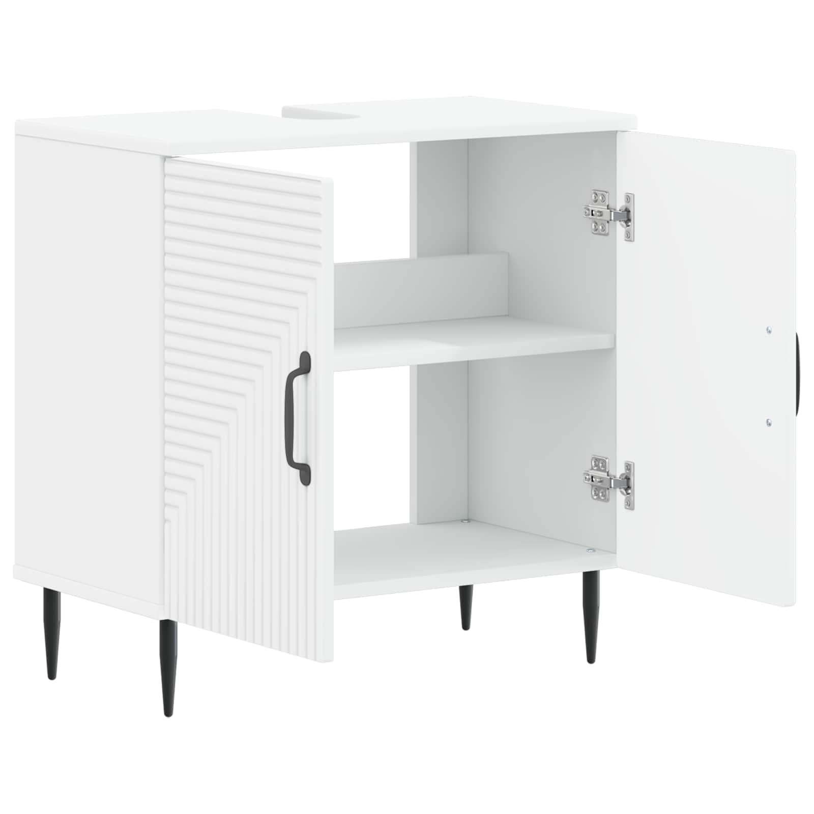 vidaXL Bathroom Sink Cabinet HAARLEM White 59.5 x 31.5x 59 cm 3