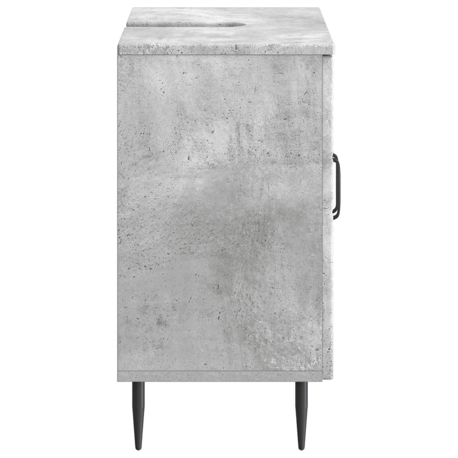 vidaXL Bathroom Sink Cabinet HAARLEM Concrete Grey 59.5 x 31.5x 59 cm 5