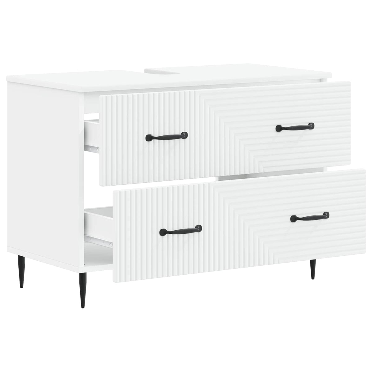 Bathroom Sink Cabinet HAARLEM 82 x 41x 58.5 cm White