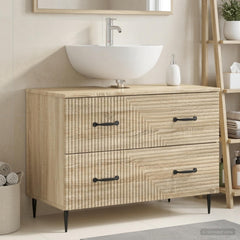 Bathroom Sink Cabinet HAARLEM 82 x 41x 58.5 cm Sonoma oak