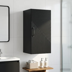 vidaXL Bathroom Wall Cabinet HAARLEM Black 30 x 31 x 59 cm 1