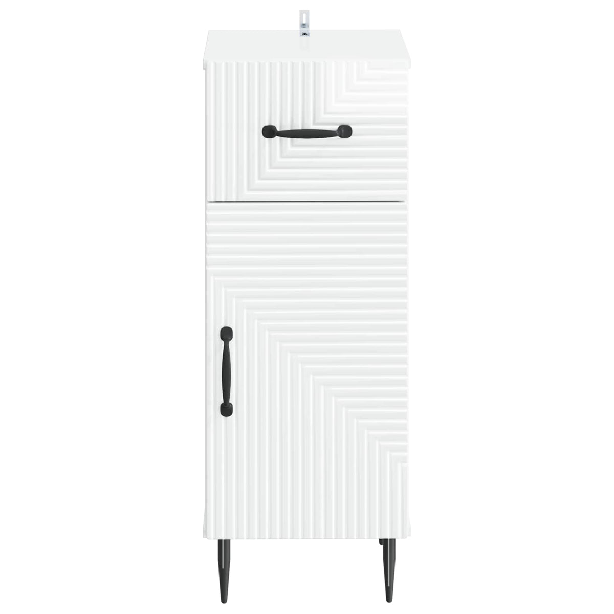 Bathroom Storage Cainet HAARLEM 30 x 31 x 80 cm High gloss white