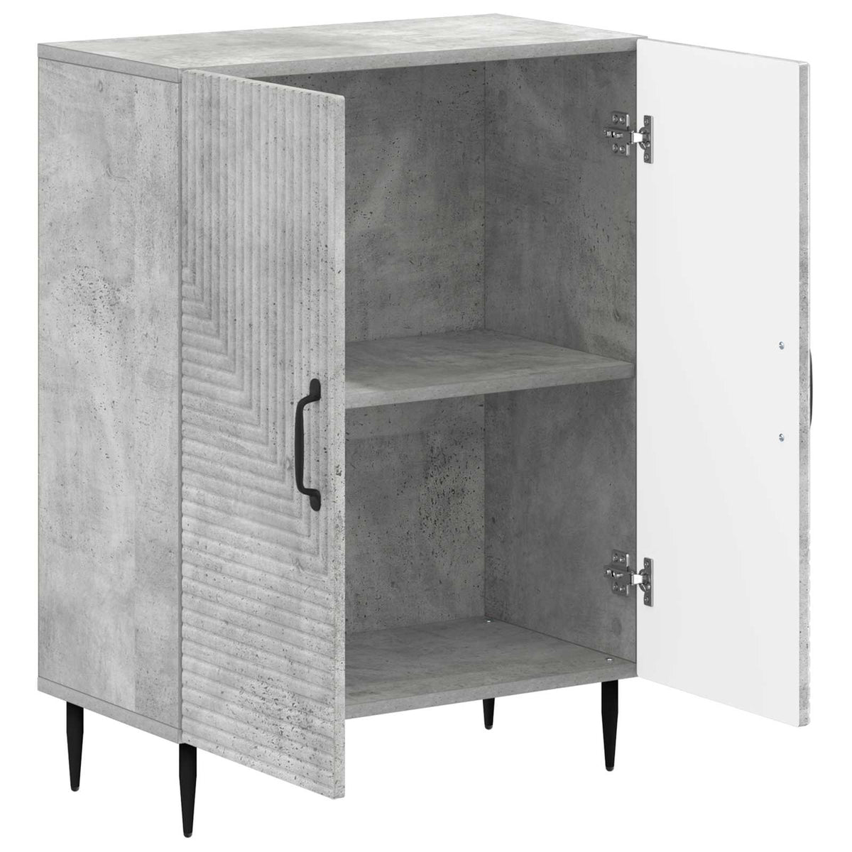 Bathroom Storage Cainet HAARLEM 59.5 x 31 x 80 cm Concrete grey
