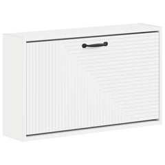 Wall-Mounted Shoe Cabinet HAARLEM 71 x 17 x 43 cm White