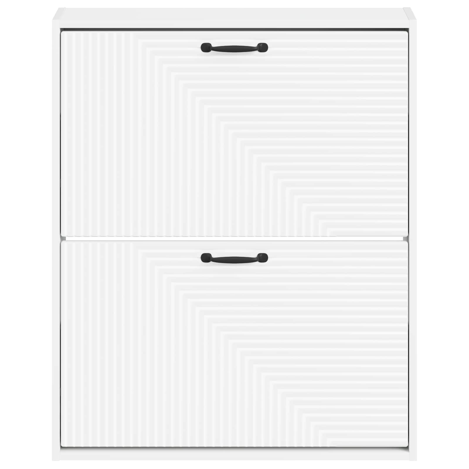 vidaXL Wall-Mounted Shoe Cabinet HAARLEM 71 x 17 x 86 cm White 4