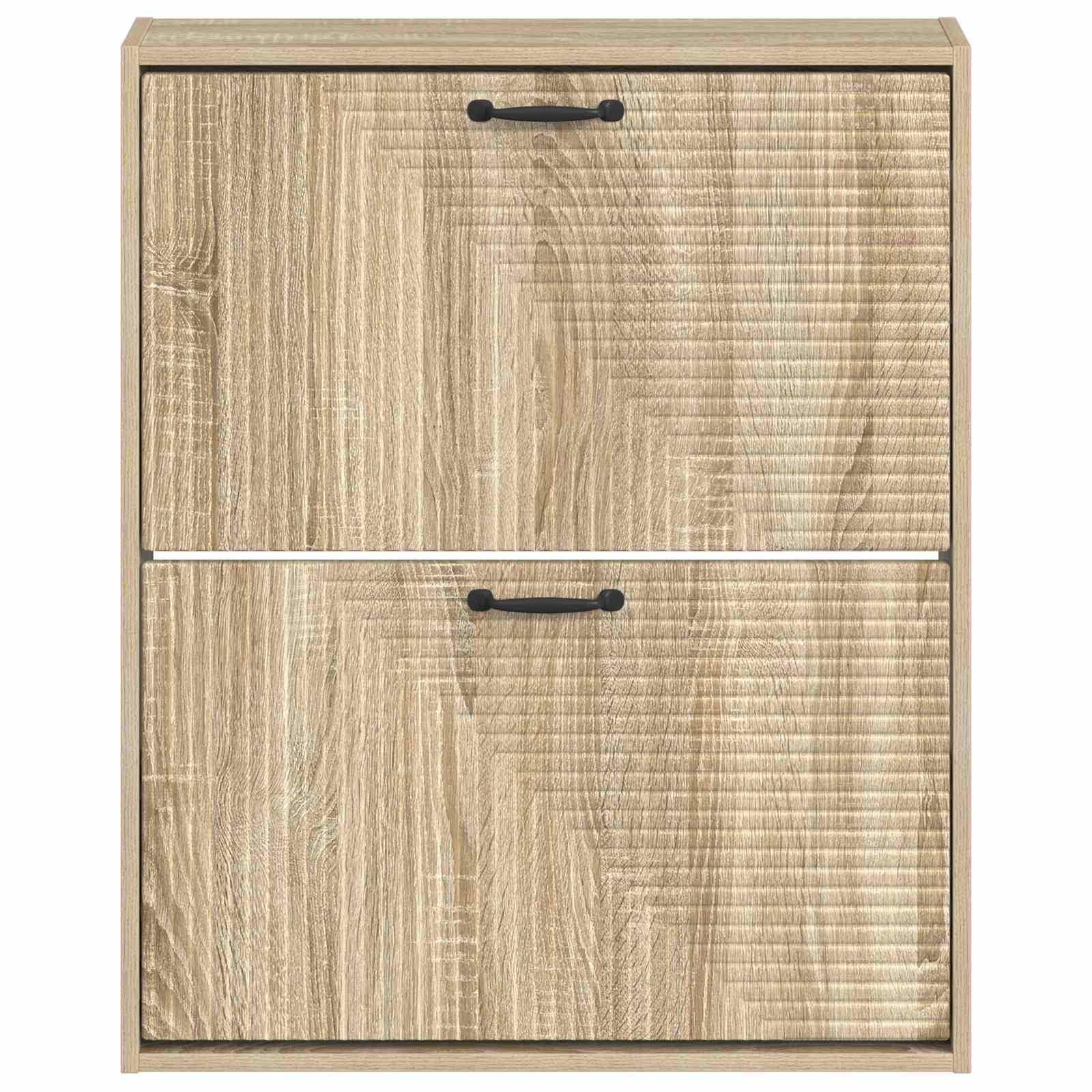 vidaXL Wall-Mounted Shoe Cabinet HAARLEM 71 x 17 x 86 cm Sonoma Oak 4