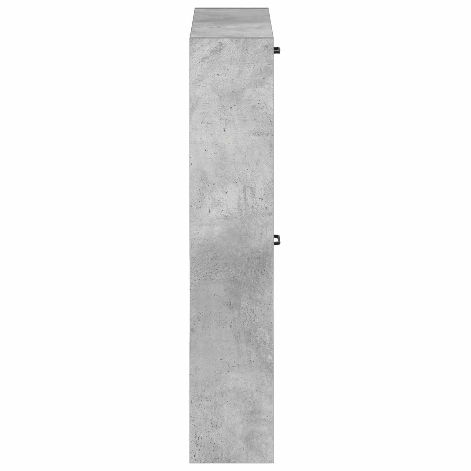 vidaXL Wall-Mounted Shoe Cabinet HAARLEM 71 x 17 x 86 cm Concrete Grey 5